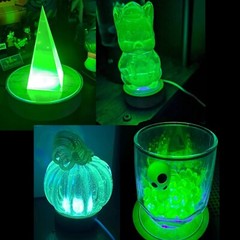 UV LED Light Base 395nm USB Display Stand Uranium Glass, Fluorescent Crystals