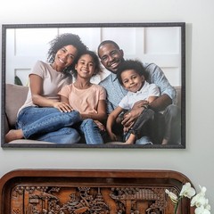 7×7 Rustic Brown Real Wood Picture Frame Width 0.75 inches | Interior Frame Dept