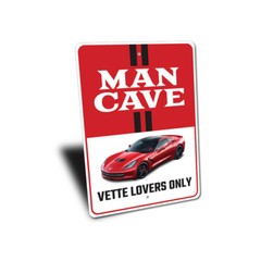 Vette Lovers Only Chevy Corvette Metal Sign Chevrolet Automotive Car Man Cave