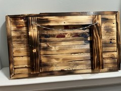 Handmade Wooden American Flag 20×11.5 Classic 50 Star Rustic Wall Decor