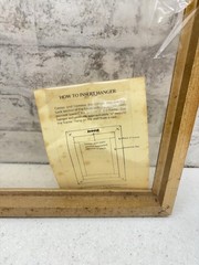 Creative Circle 12×16 Solid Wood Gold Color Picture Frame