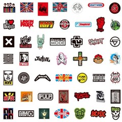 100PCS Rock Band Stickers Lot Punk Music Heavy Metal Bands Sticker Decal