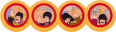 Sticker -The Beatles Yellow Submarine Cartoon Porthole 1960s Music Band Retro 6″