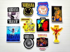 Nirvana Vinyl Sticker Lot (10 Stickers) grunge punk emo 90’s goth sublime