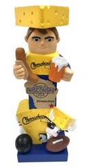 Original Cheesehead Sculpted Wisconsin Themed Garden Statue, 16 in. 845070TT