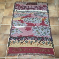 Monet’s Garden Tapestries Wall Art Hanging Border Belgian 71″x48″