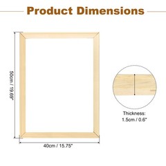 DIY Canvas Stretcher Bars, 15.75×19.69 Inch Removable Wooden Frames Kit