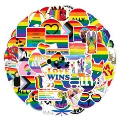 20 Random Gay Pride Stickers LGBTQ+ Decals Laptop Car Decoration Free Shipping!