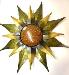 Lg Sunflower Wall Decor Metal By Regal Art & Gift 29” Sun In/outdoor