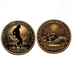 Legendary Music Icon Anniversary Commemorative Coin Collectible