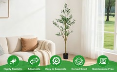 5FT Tall Faux Realistic Olive Trees Artificial Olive Tree For Indoor Home Decor