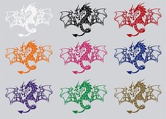 Dragon Mythology Mythical Creature Car Truck Window Laptop Vinyl Decal Sticker