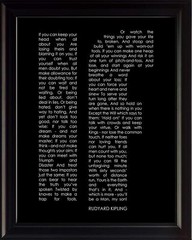 Rudyard Kipling Poem “If” Framed Poster Picture Print Motivational Wall Art