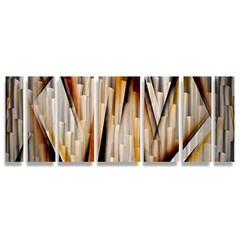 Modern Contemporary Abstract Metal Wall Art Sculpture Brown Painting Home Decor