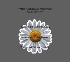 Daisy Sticker Waterproof Decal Flower Floral Garden Nature Gift NEW