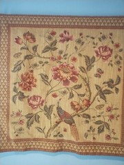 Birds of Paradise Border Woven Decor Wall Hanging European Tapestry