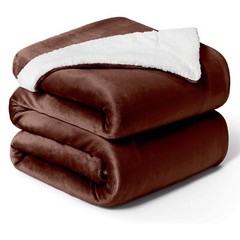 Sherpa Fleece Blanket Twin Size 60″ x 80″ Super Soft Reversible Sofa Bed Throws