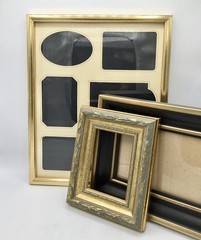 Vintage Picture Frame Lot of MCM Ornate Mixed Various Sizes, Gallery Wall