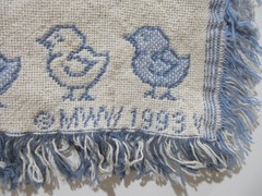 RARE! NWT 33×48 Vtg Manual Weavers Tapestry Fringe Throw Kid Blanket Animal Numb