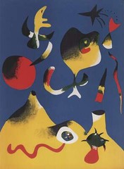 JOAN MIRO Painting (The Air) 22.75″ x 19″ Offset Lithograph 2010 Surrealism