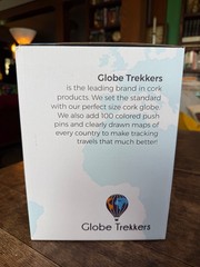 New in Box Cork Globe by Globe Trekkers Travel Tracker Medium 9.4″