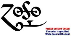 ZoSo Symbol Vinyl Decal Sticker Car Truck window Bumper Various Sizes