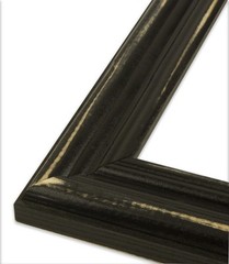Distressed Lucy – Distressed Black Picture Frame – Solid Wood