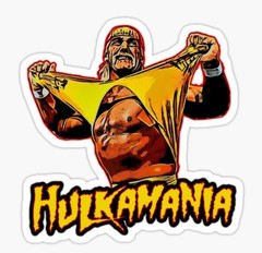 Hulk Hogan ~ Hulkster 1.5″ Vinyl Sticker ~ RIP Brother!! ~ Wrestling ~ WWF