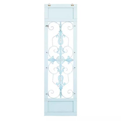 18 In. X 78 In. Wood Green Antique Door Scroll Wall Decor