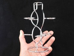 SEVEN! Sphere Display Stand Metal Medium Size Chrome Color