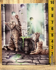 Cat Canvas/Wood Wall Art 9.5″ x 7.5″