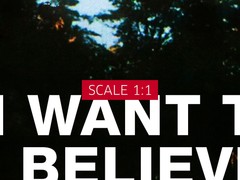 I want to believe — Original The X-Files poster (Ver.2, Season 4-5, 1996-1997)