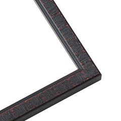 7×7 Rustic Brown Real Wood Picture Frame Width 0.75 inches | Interior Frame Dept