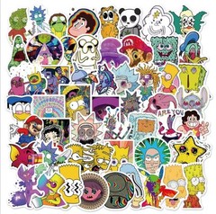 20 PCS Trippy Hippie Pot Cartoon Characters Stickers BRAND NEW