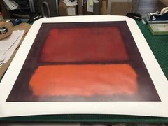 MARK ROTHKO Untitled (1962) 47″ x 45″ Poster 1998 Modernism Red, Orange, Purple