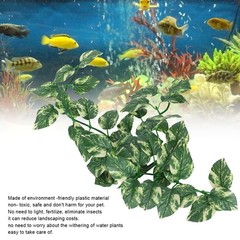 Plant Simulation Rattan Leaves Easy Care Fish Tank Landscaping Premium
