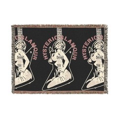 getting hysterical woven tapestry blanket (52by37)