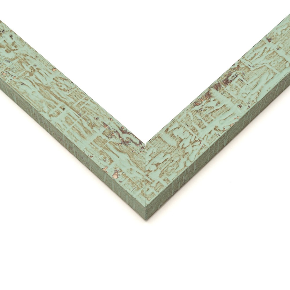 7×7 Frame Green Solid Wood Picture Frame Width 1.125 Inches | Interior Frame Dep