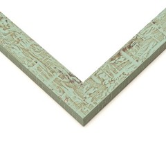 7×7 Frame Green Solid Wood Picture Frame Width 1.125 Inches | Interior Frame Dep