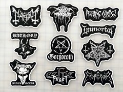 Black Metal Vinyl Sticker Lot (10 Stickers) SET 1 cvlt gothic death punk heavy