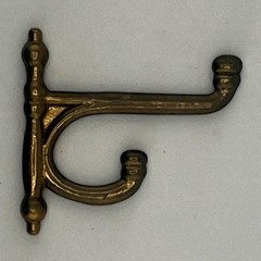 Vintage Bronze Swing Arm Hook Art Deco Rotating Wall Hardware 2.75 Inch