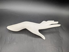Clear Frosted Acrylic Lucite Woman’s Hand Sculpture Figure