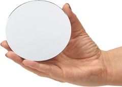 Versatile Round Glass Mirrors for Crafts 50-Pack
