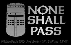 None Shall Pass Decal Monty Python Movie Quote car window funny vinyl sticker