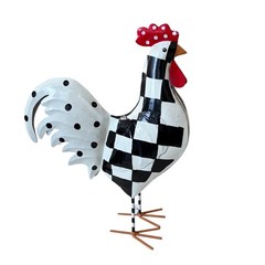 NEW Mackenzie-Childs Checkerdot Rooster – Large in Original Box