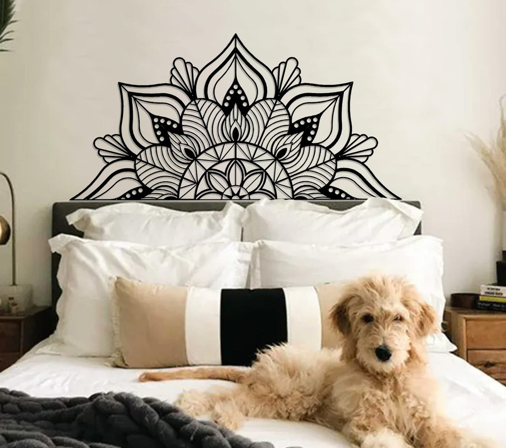 Large Metal Mandala Wall Art, Unique Lotus Flower Wall Decor Artwork, Suitabl…