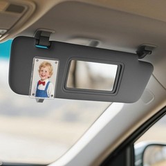 2PCS Car Sun Visor Photo Clips, Acrylic Universal Magnetic Transparent Frames.
