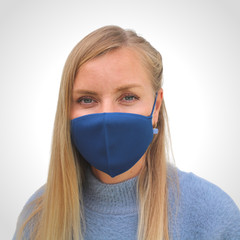 Pack of 5 solid knitted Face Mask two layers reusable washable bandanas