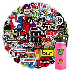 100PCS Rock Band Stickers Lot Punk Music Heavy Metal Bands Sticker Decal