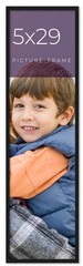 5×29 In Frame Black Real Wood Picture Frame Width 0.75 inches | Interior Frame D